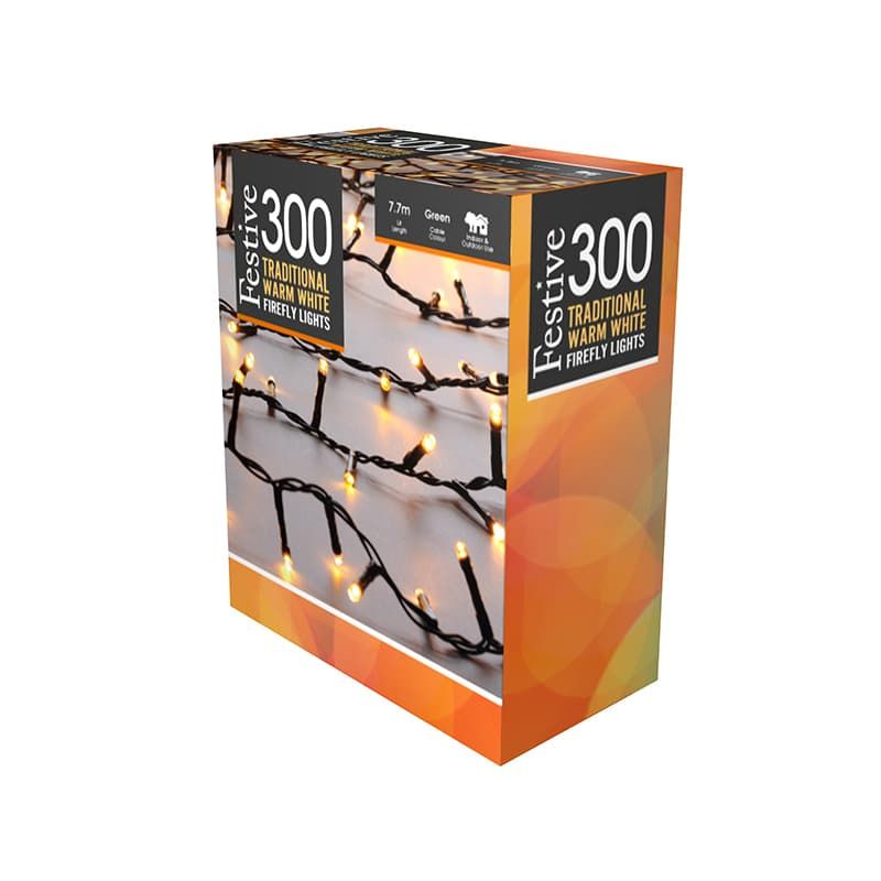 300 Firefly Lights Traditional Warm White