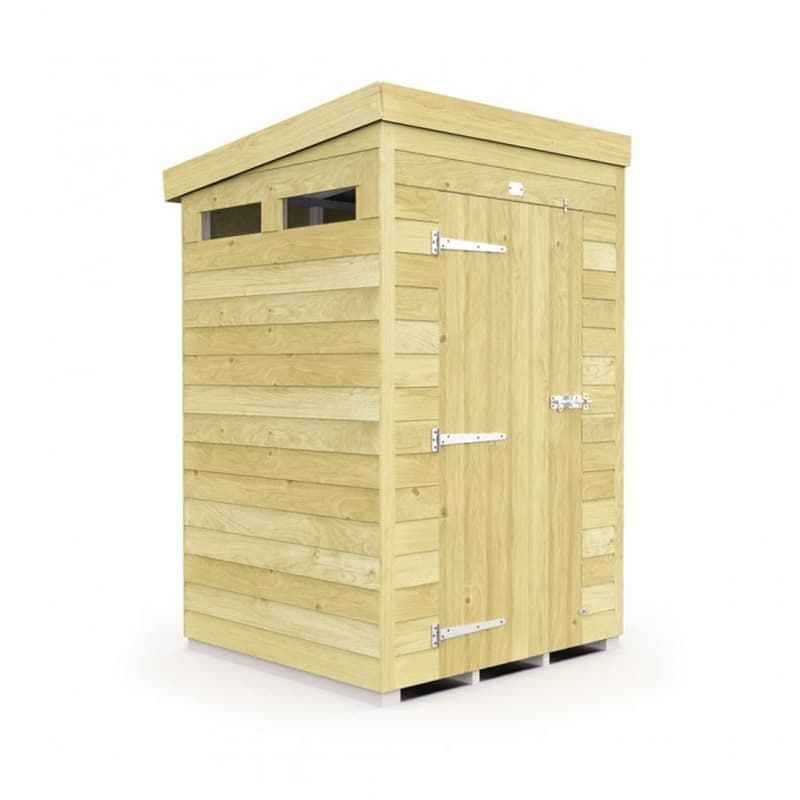4 x 4 Security Pent Shed