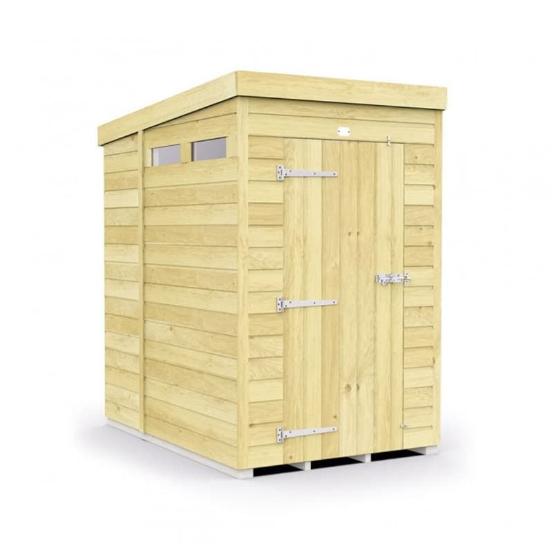 4 x 7 Security Pent Shed