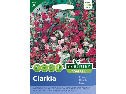 Clarkia 'Choice Double Mixed' Seeds