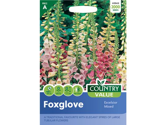 Foxglove 'Excelsior Mixed' Seeds