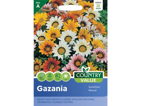 Gazania 'Sunshine Mixed' Seeds