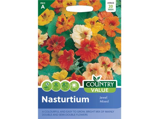 Nasturtium 'Jewel Mixed' Seeds