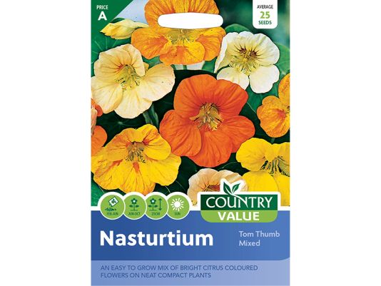 Nasturtium 'Tom Thumb Mixed' Seeds