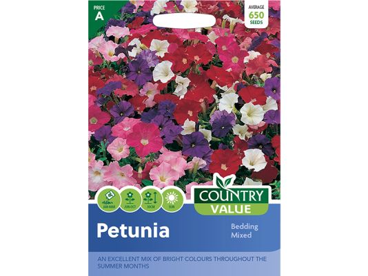 Petunia 'Bedding Mixed' Seeds