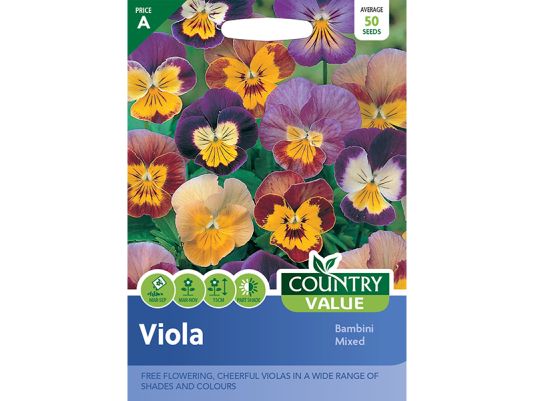 Viola 'Bambini Mixed' Seeds