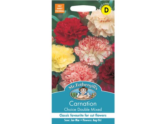 Carnation 'Choice Double Mixed' Seeds