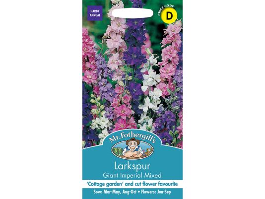 Larkspur 'Giant Imperial Mixed' Seeds