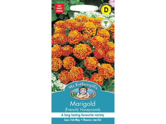 Marigold (French) 'Honeycomb' Seeds
