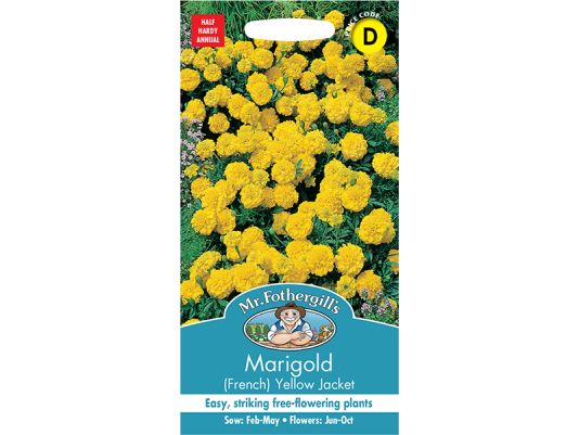 Marigold (French) 'Yellow Jacket' Seeds