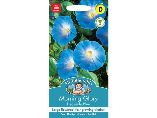 Ipomoea (Morning Glory) 'Heavenly Blue' Seeds