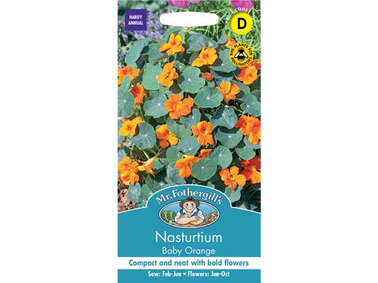Nasturtium 'Baby Orange' Seeds