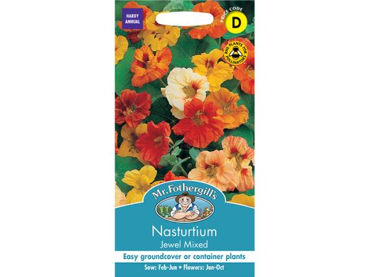 Nasturtium 'Jewel Mixed' Seeds