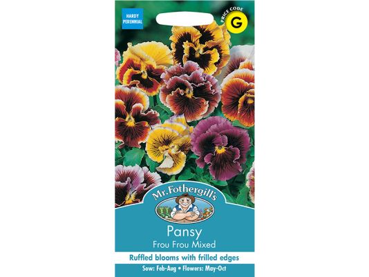 Pansy 'Frou Frou Mixed' Seeds