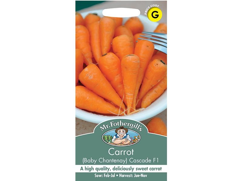 Carrot (Baby Chantenay) 'Cascade' F1 Seeds