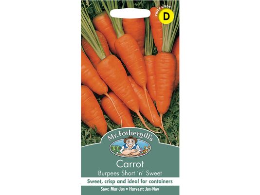 Carrot 'Burpees Short 'N' Sweet' Seeds