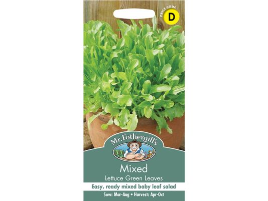 Lettuce 'Green Leaves Mixed' Seeds