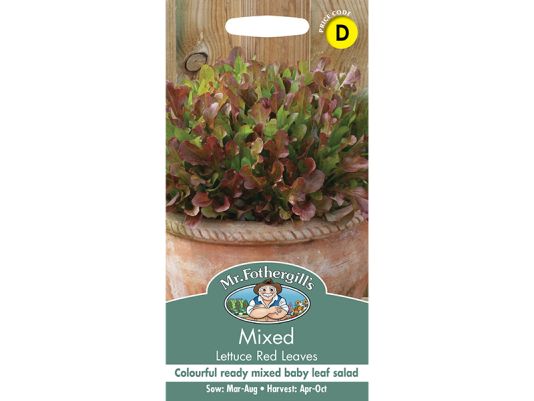 Lettuce 'Mixed Red Leaves' Seeds