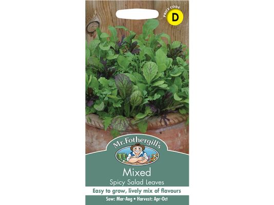 Lettuce 'Mixed Spicy Salad Leaves' Seeds