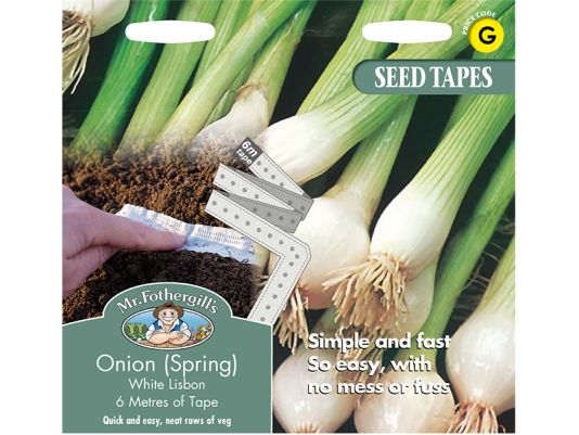 Spring Onion 'White Lisbon' Seed Tape