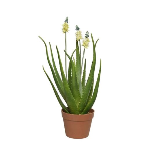 Agave With Yellow Flowers Artificial Potted Plant