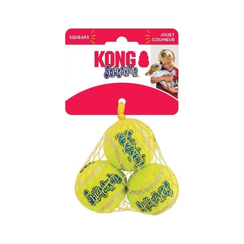 AirDog Squeaker Tennis Balls Pack of Three - Small