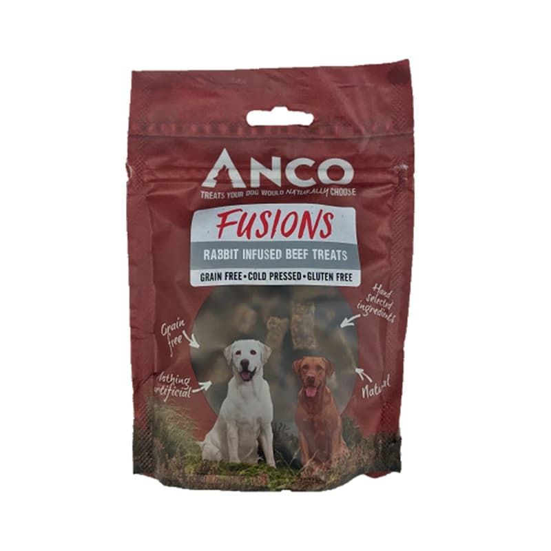 Anco Fusions Rabbit Infused Beef Treats 100g