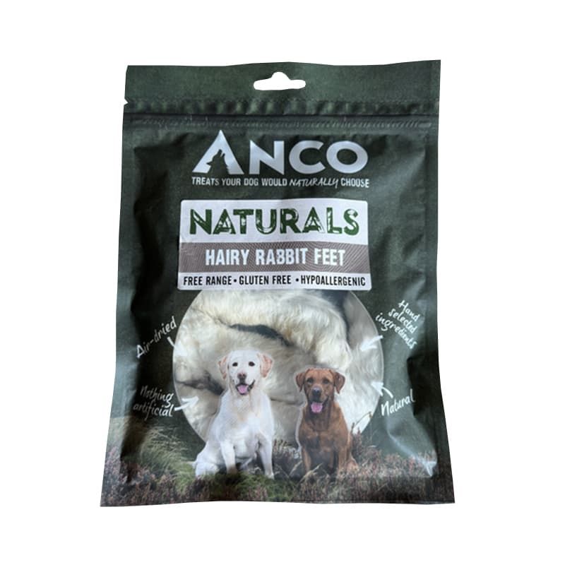Anco Naturals Hairy Rabbit Feet 100g