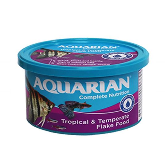 Aquarian Tropical Fish Flake Food 25g