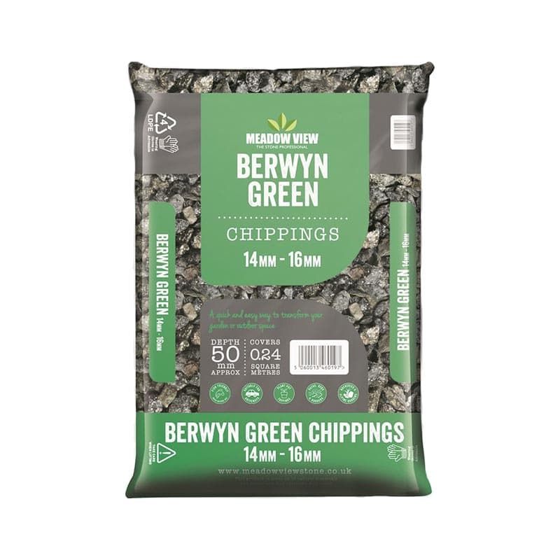 Berwyn Green Stone Chippings 14-16mm