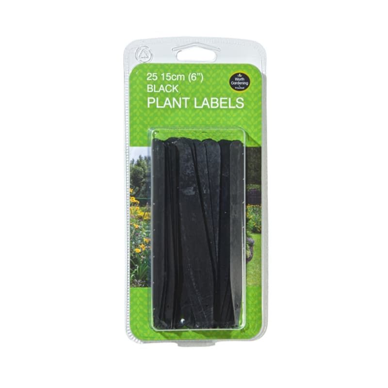Black Plant Labels 13cm Pack of 25