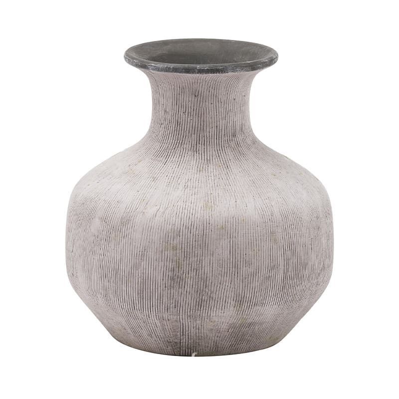 Bloomville Squat Stone Vase