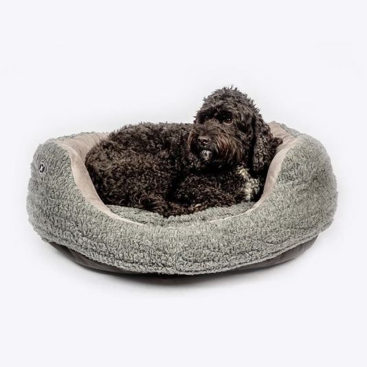 Bobble Pewter Deluxe Dog Bed - 24"