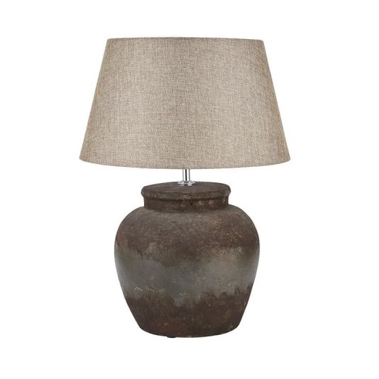 Castello Aged Stone Ceramic Table Lamp