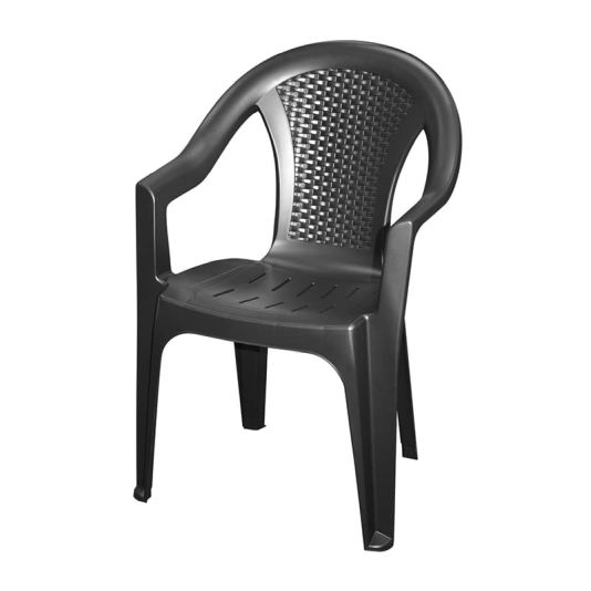 Ischia Matt Black Garden Chair