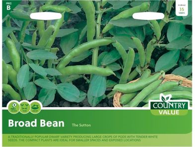 Broad Bean 'The Sutton' Seeds