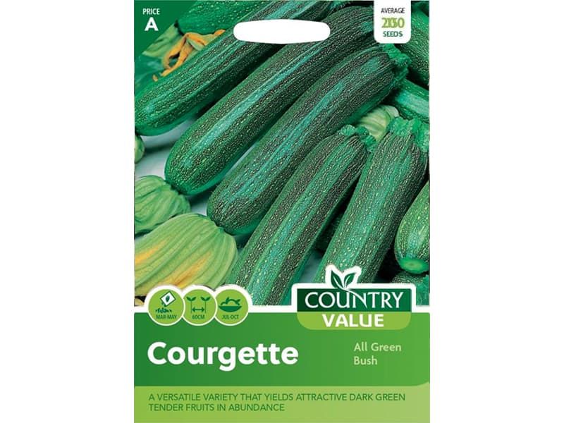 Courgette 'All Green Bush' Seeds