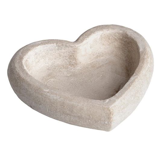 Deep Stone Heart Dish