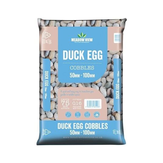 Duck Egg Cobbles 50-100mm