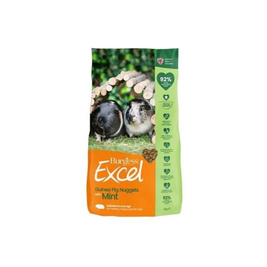Excel Adult Guinea Pig Food Nuggets with Mint 3kg