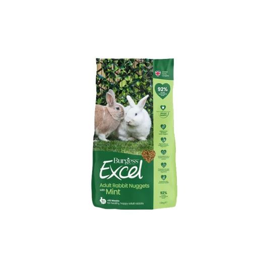 Excel Adult Rabbit Food Nuggets with Mint 1.5kg