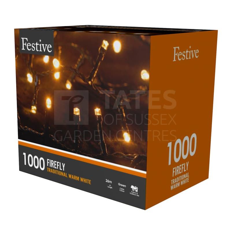 1000 FIREFLY LIGHTS TRADITIONAL WARM WHITE
