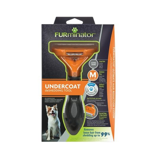 FURminator Undercoat deShedding Tool - Medium - Long Hair Dog