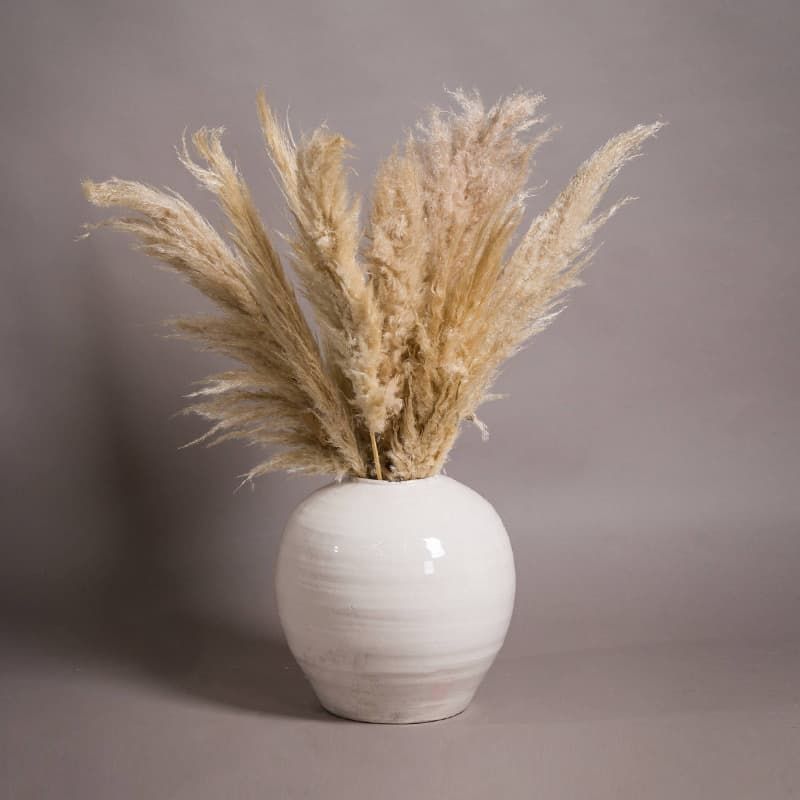 Garda Glazed Regola Vase - White
