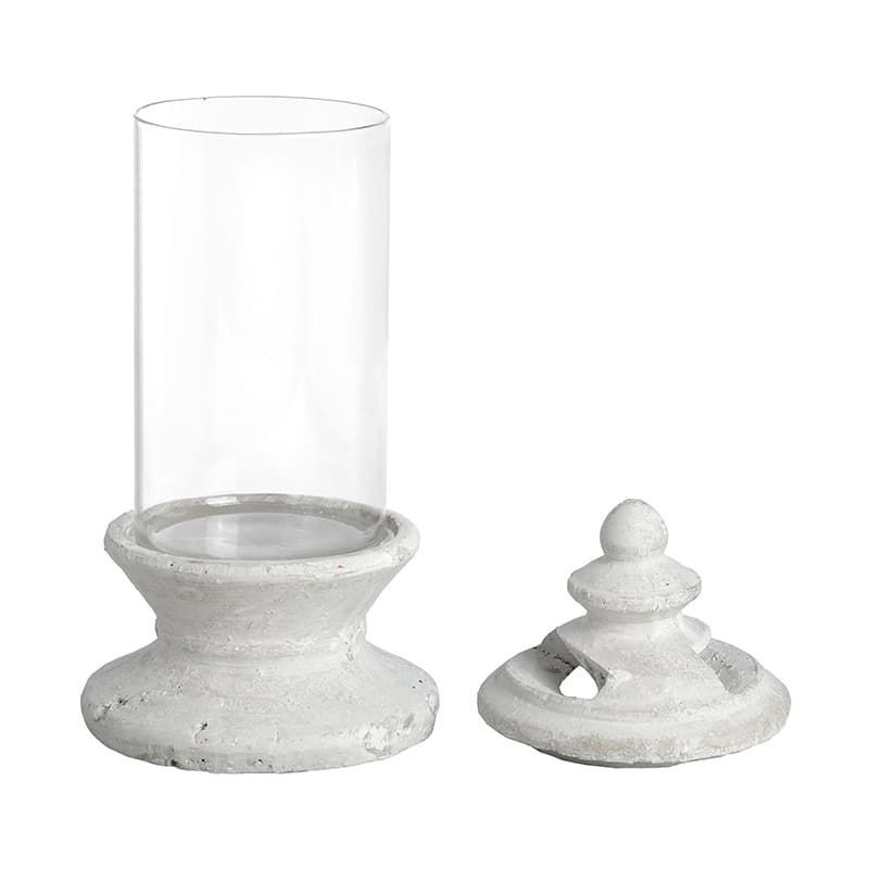 Stone Effect Glass Lantern - Small