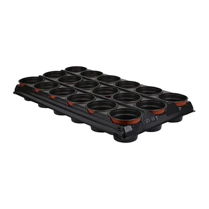 Growing Tray with 18 Round Pots