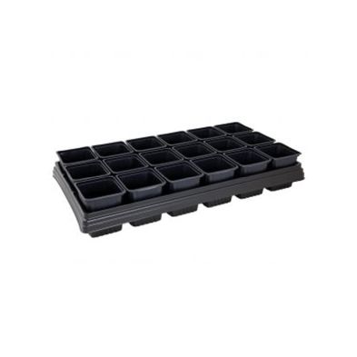 Growing Tray with 18 Square Pots