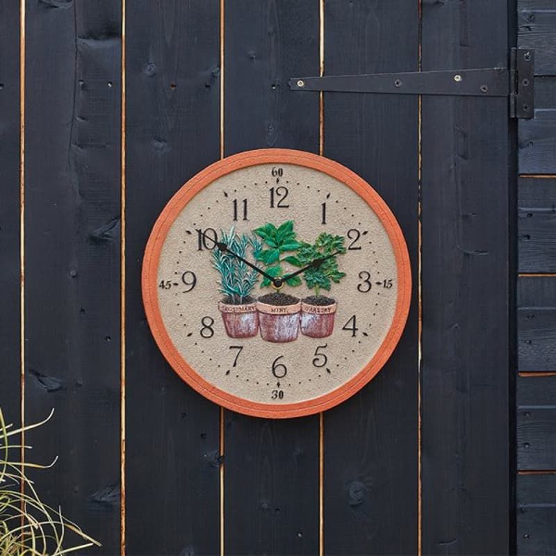 Herbs Clock 12 Inches