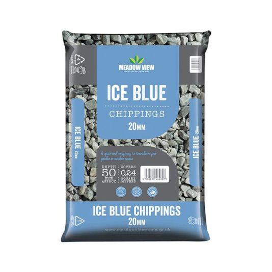Ice Blue Stone Chippings 20mm
