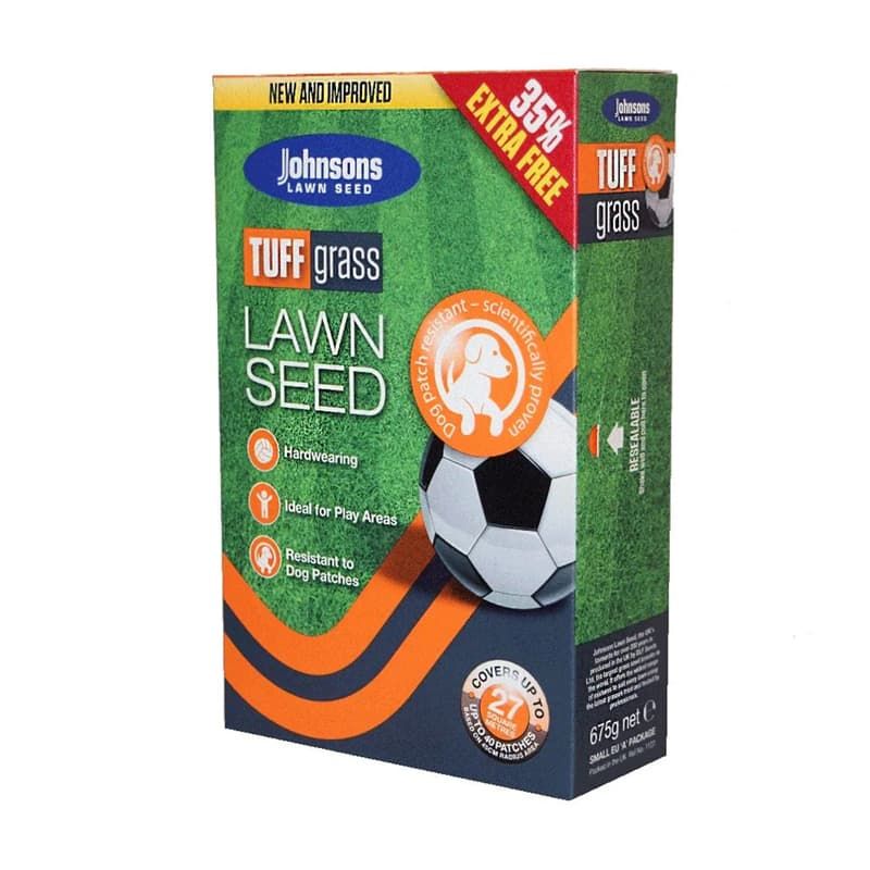 JOHNSONS TUFFGRASS LAWN SEED 500G +35% FREE